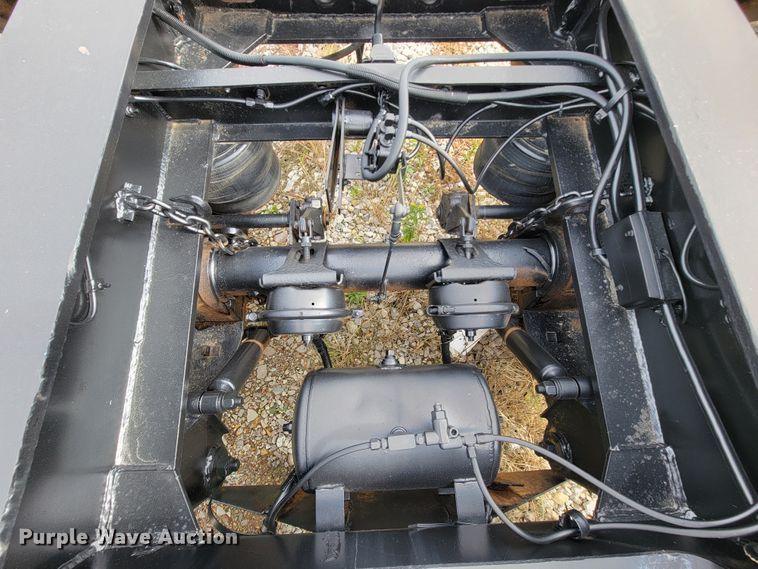 image for item ID9512 1980  Shop built lowboy equipment trailer