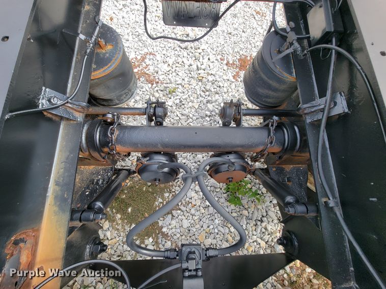 image for item ID9512 1980  Shop built lowboy equipment trailer