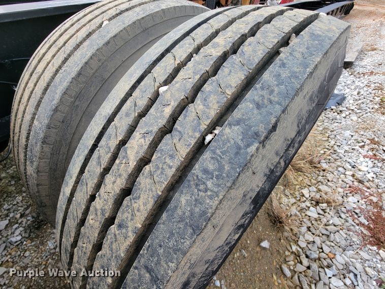 image for item ID9512 1980  Shop built lowboy equipment trailer