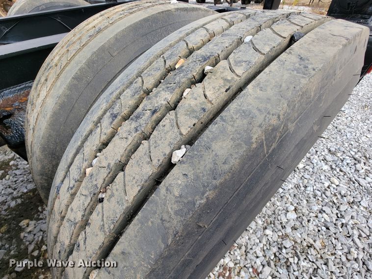 image for item ID9512 1980  Shop built lowboy equipment trailer