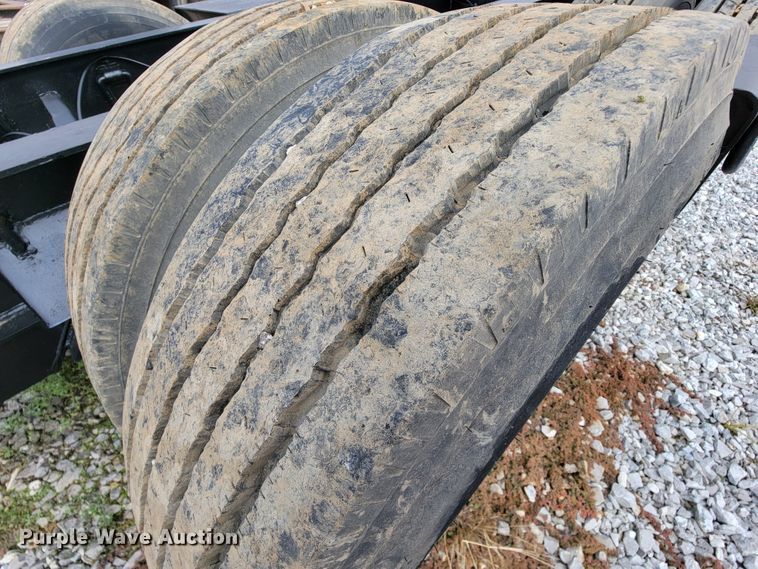 image for item ID9512 1980  Shop built lowboy equipment trailer