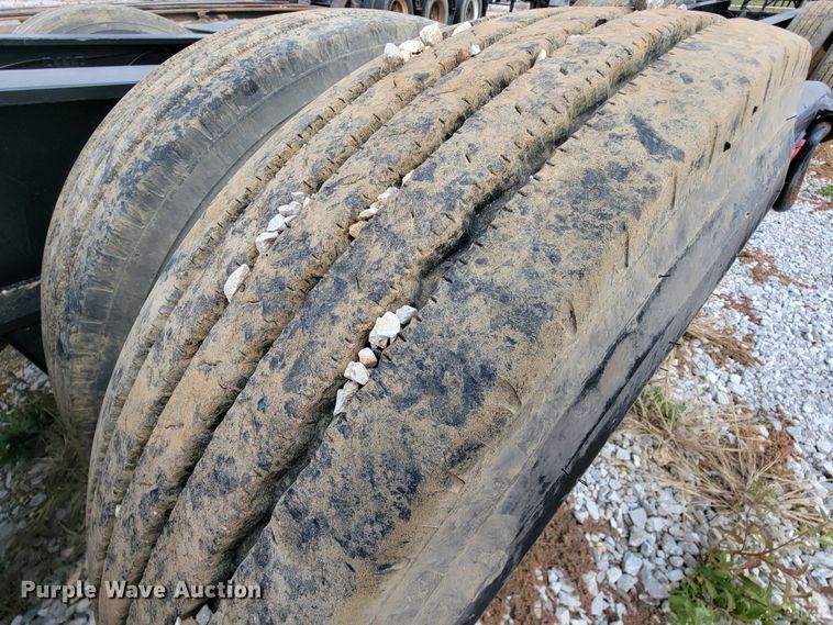 image for item ID9512 1980  Shop built lowboy equipment trailer