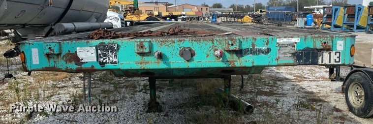image for item ID9532 1990 Fontaine FTW-4-8045A  flatbed trailer