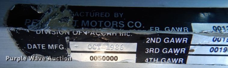 image for item IR9247 1987 Peterbilt 359 Classic  semi truck