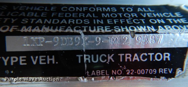 image for item IR9247 1987 Peterbilt 359 Classic  semi truck