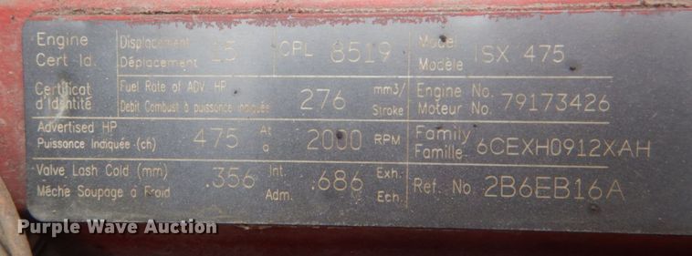 image for item IV9537 2007 International 9900i  truck cab and chassis