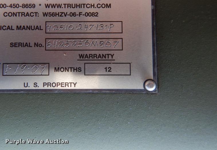 image for item JG9002 2007 Tru Hitch 250M  under lift towing device