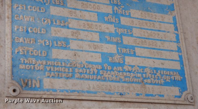 image for item JI9343 1994 Alumatech  end dump trailer