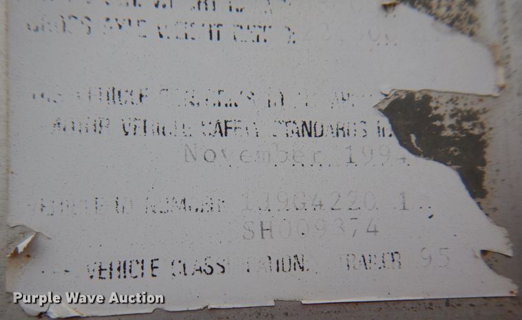 image for item JI9409 1995 Jet  grain trailer