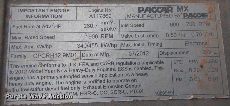 image for item JJ9907 2013 Kenworth T660  semi truck