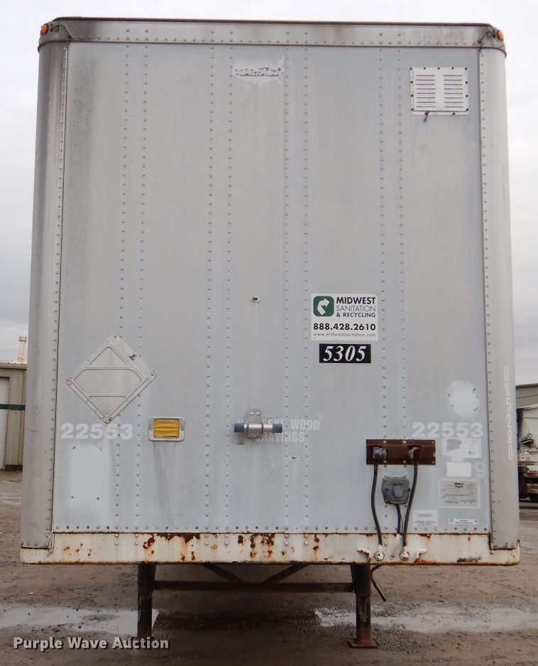 image for item KY9672 1997 Wabash CP-10  dry van trailer