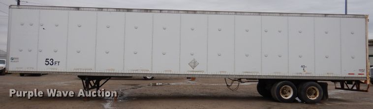 image for item KY9672 1997 Wabash CP-10  dry van trailer