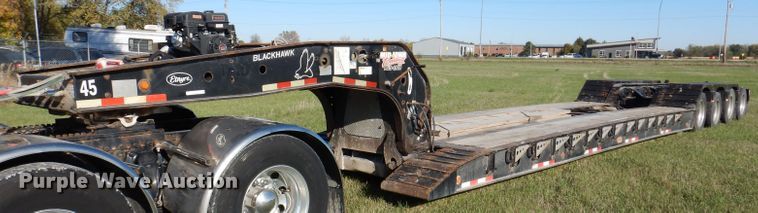 image for item KY9713 2007 Etnyre  lowboy equipment trailer