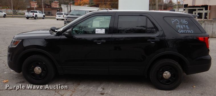 image for item DH8047 2017 Ford Explorer Police  SUV