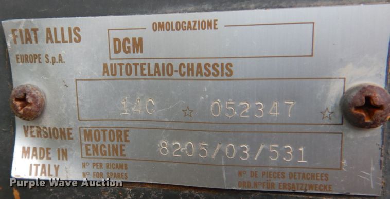 image for item DH8050 1988 Fiat-Allis 14C  dozer