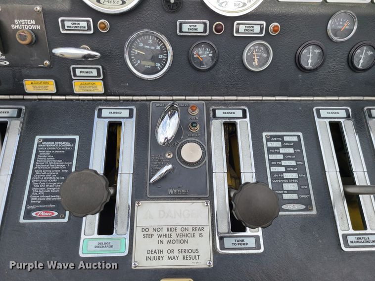 image for item DJ1517 1999 Pierce  fire truck