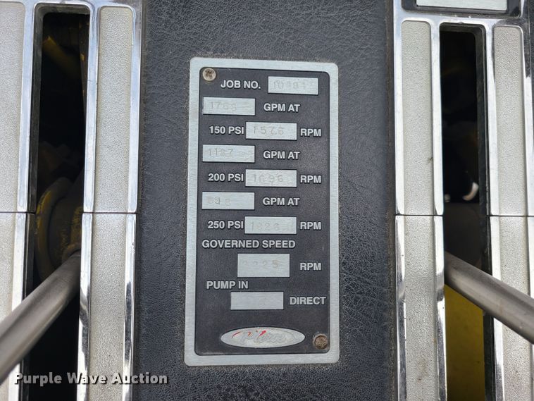 image for item DJ1517 1999 Pierce  fire truck