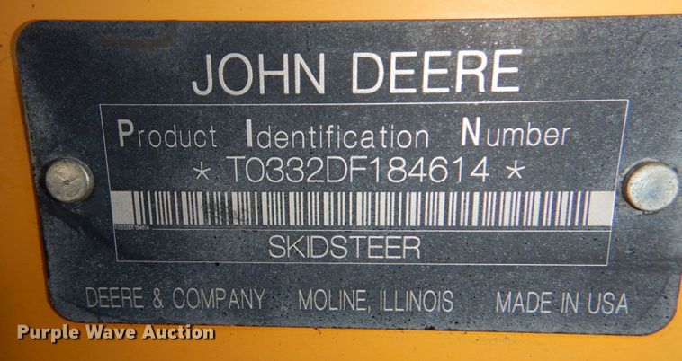 image for item DK1472 2010 John Deere 332D  skid steer loader