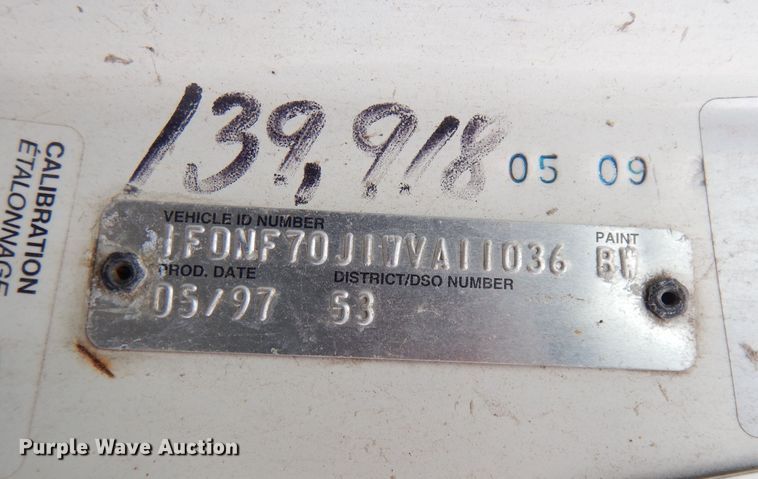 image for item DK3028 1998 Ford F700  dump flatbed truck