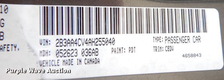 image for item DK3183 2010 Dodge Charger