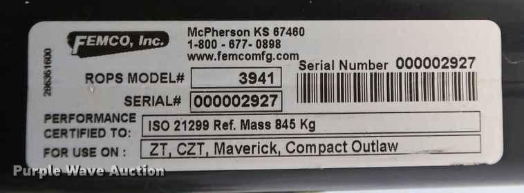 image for item DL0654 Bad Boy Maverick  ZTR lawn mower