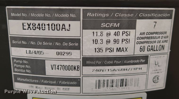 image for item DL0670 Maxus  air compressor