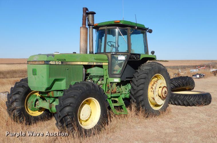 image for item DL3500 1984 John Deere 4850  MFWD tractor
