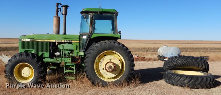 image for item DL3500 1984 John Deere 4850  MFWD tractor