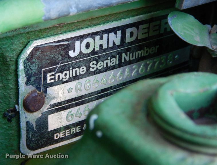 image for item DL3500 1984 John Deere 4850  MFWD tractor