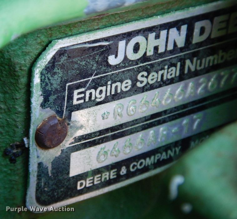 image for item DL3500 1984 John Deere 4850  MFWD tractor