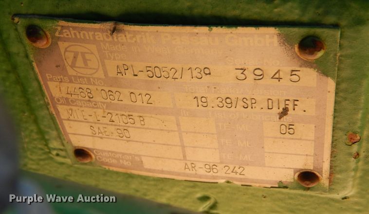 image for item DL3500 1984 John Deere 4850  MFWD tractor