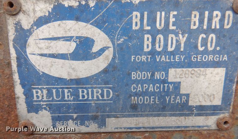 image for item DL3503 2000 Blue Bird LTC40  coach bus