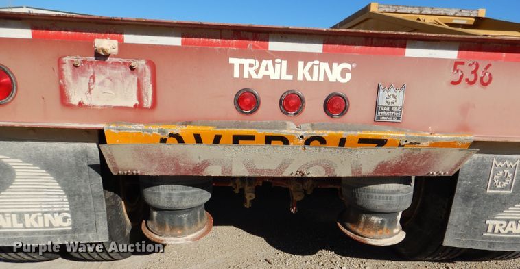 image for item DN5363 2009 Trail King TK110FG513  lowboy equipment trailer
