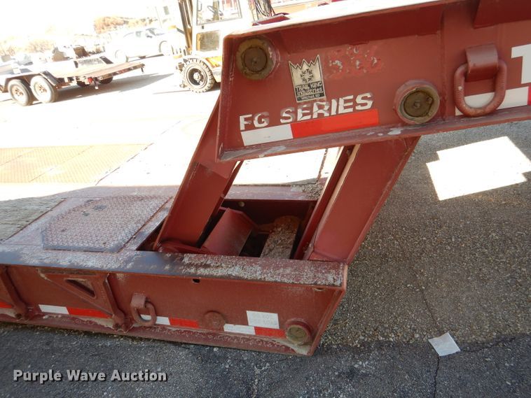 image for item DN5363 2009 Trail King TK110FG513  lowboy equipment trailer