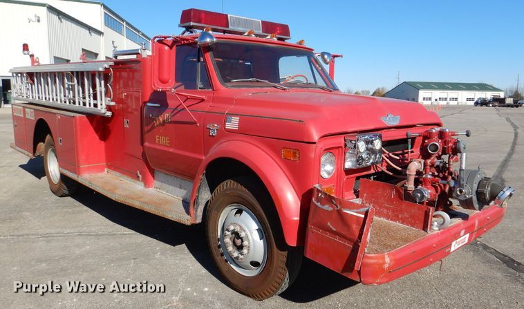 image for item DN5366 1968 Chevrolet C50  fire truck