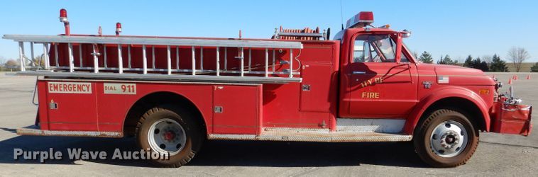 image for item DN5366 1968 Chevrolet C50  fire truck