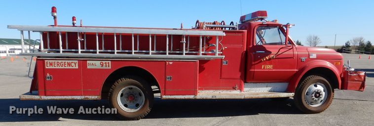 image for item DN5366 1968 Chevrolet C50  fire truck