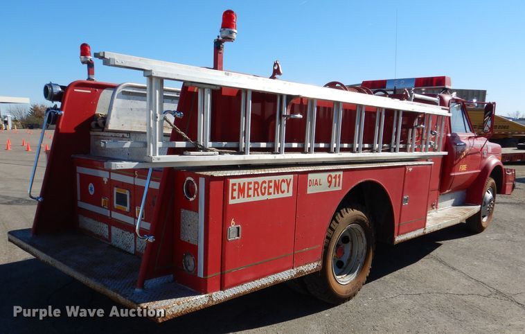 image for item DN5366 1968 Chevrolet C50  fire truck