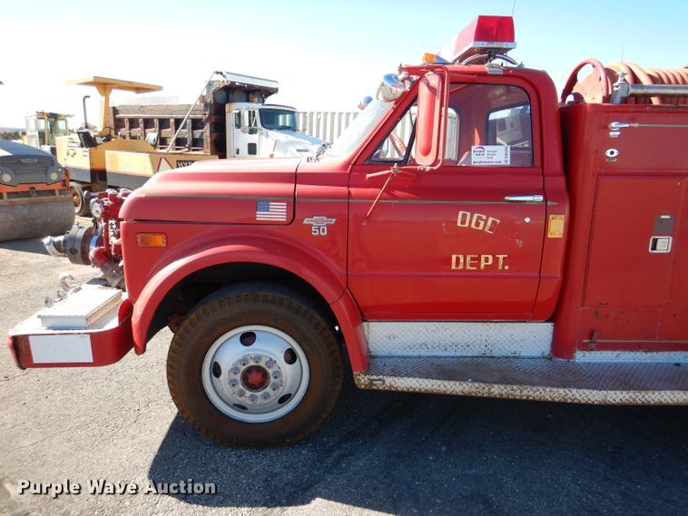 image for item DN5366 1968 Chevrolet C50  fire truck