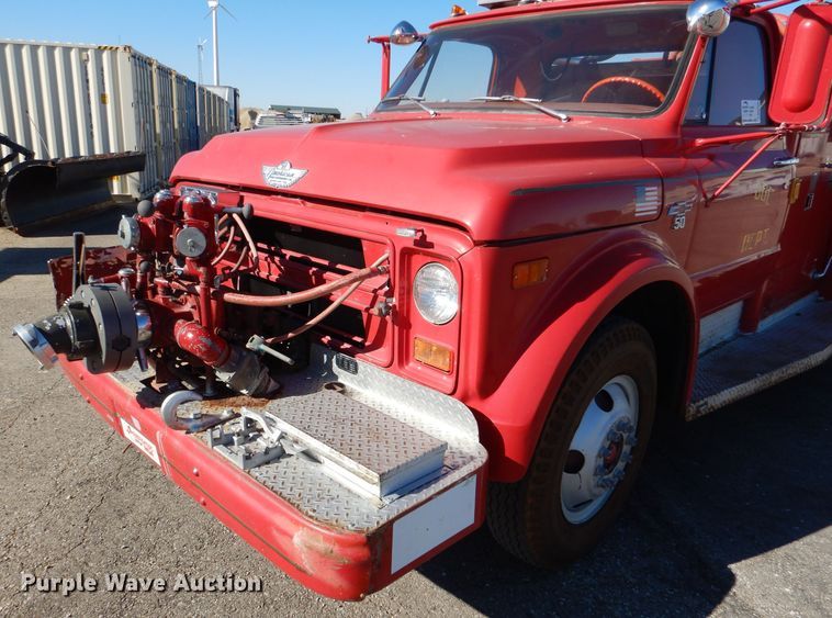 image for item DN5366 1968 Chevrolet C50  fire truck