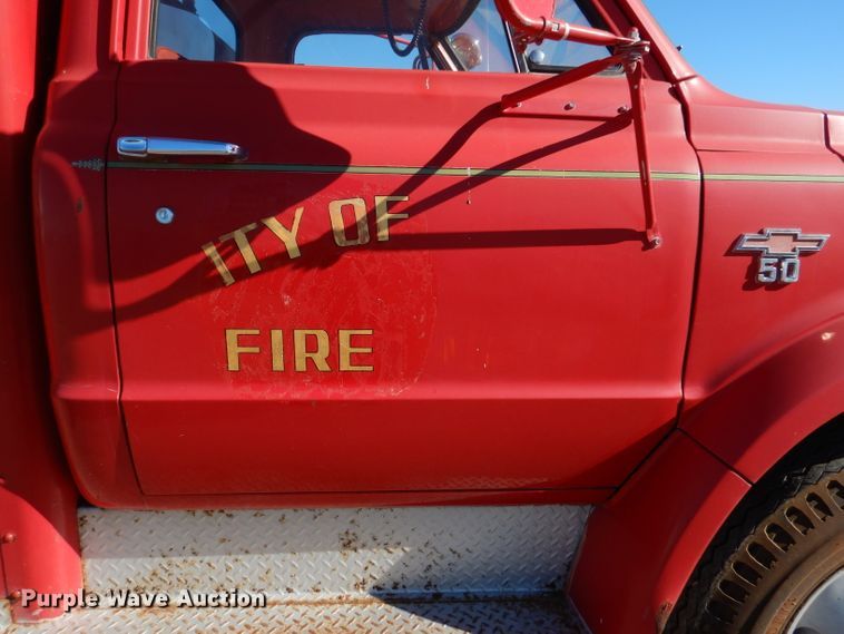 image for item DN5366 1968 Chevrolet C50  fire truck