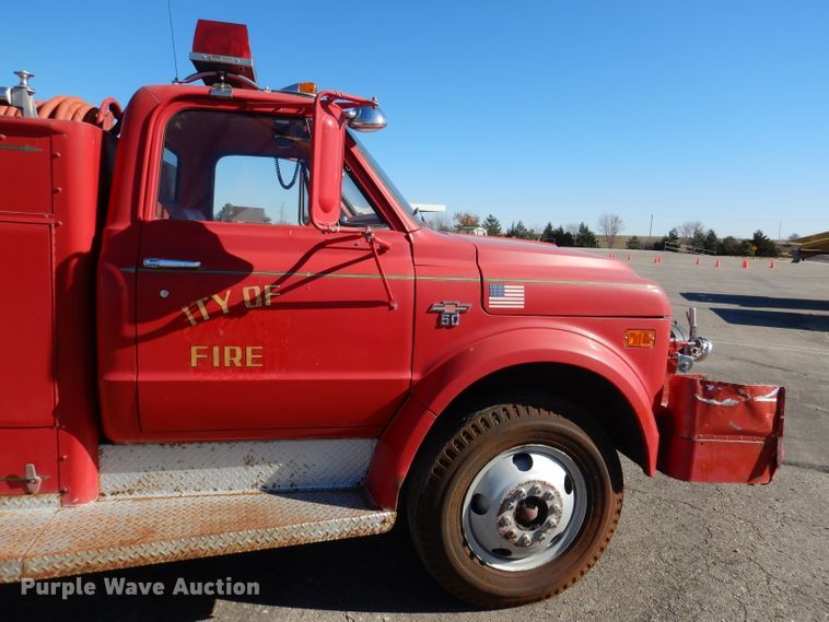 image for item DN5366 1968 Chevrolet C50  fire truck