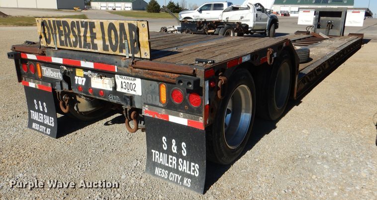 image for item DN5375 2007 Talbert T3-DW35-SPG-T1  lowboy equipment trailer