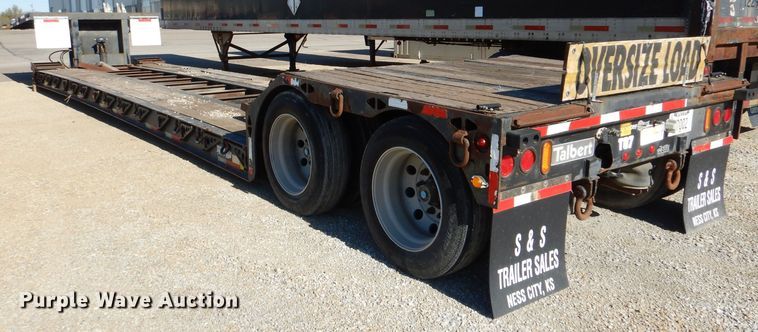 image for item DN5375 2007 Talbert T3-DW35-SPG-T1  lowboy equipment trailer