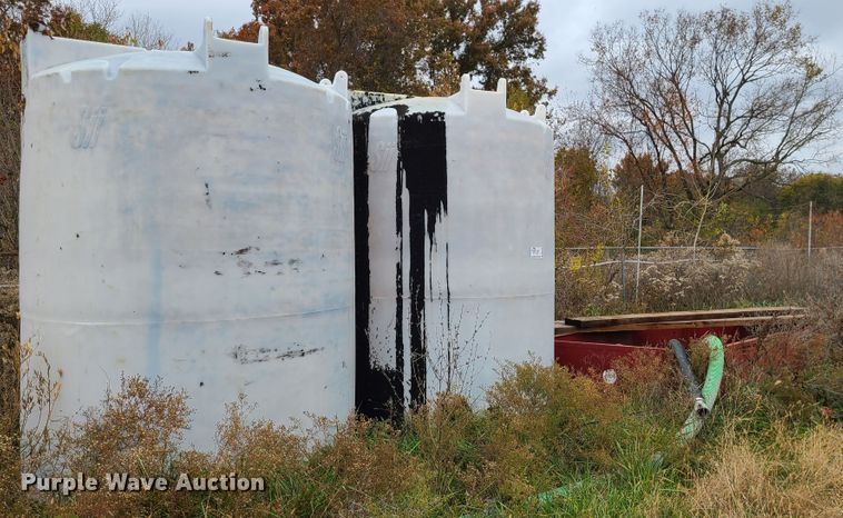 image for item DN5729 (2) salt brine poly mixing tanks