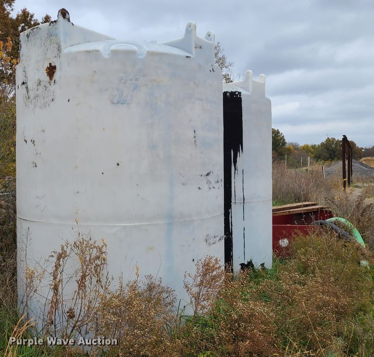 image for item DN5729 (2) salt brine poly mixing tanks