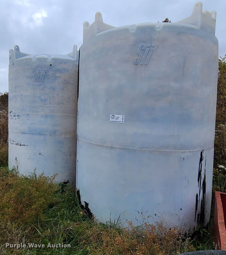 image for item DN5729 (2) salt brine poly mixing tanks