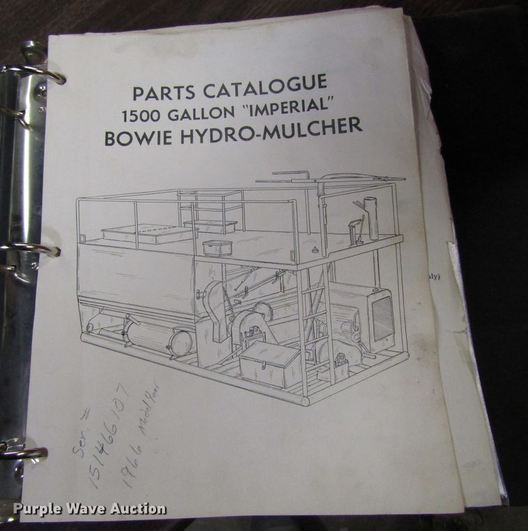 image for item EV9371 1966 Bowie  hydro-mulcher bed