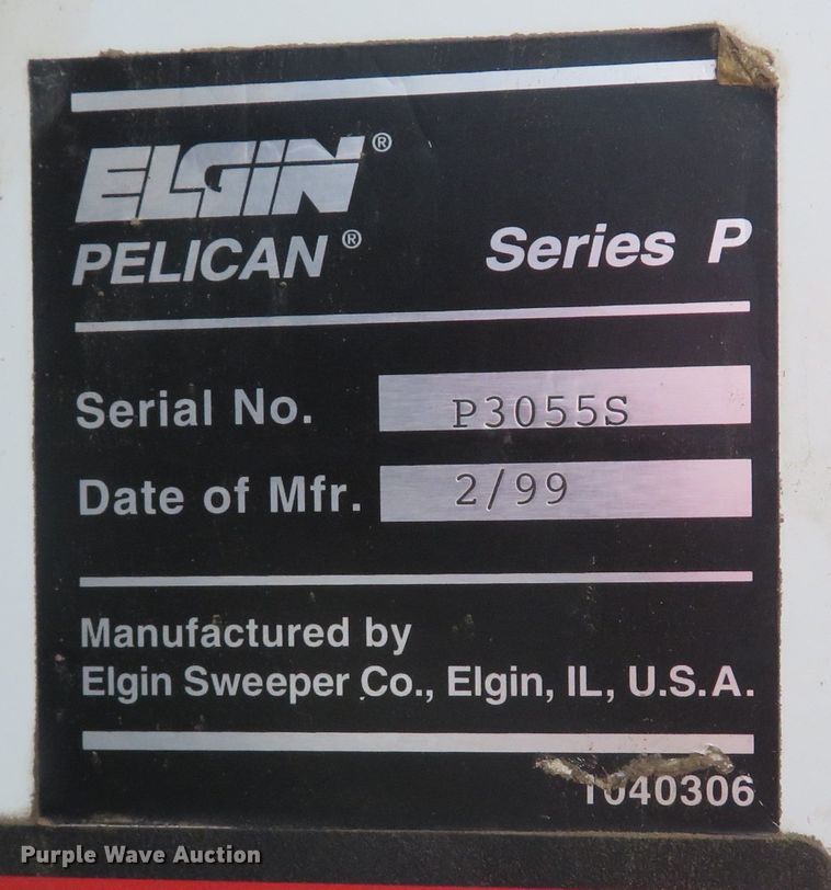 image for item FP9443 1999 Elgin Pelican Series P  street sweeper