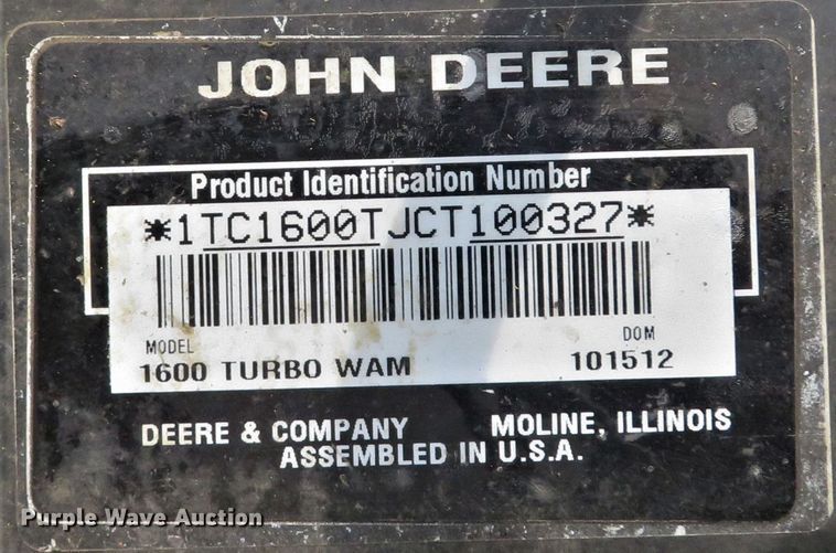 image for item FP9444 John Deere 1600 Series II  lawn mower